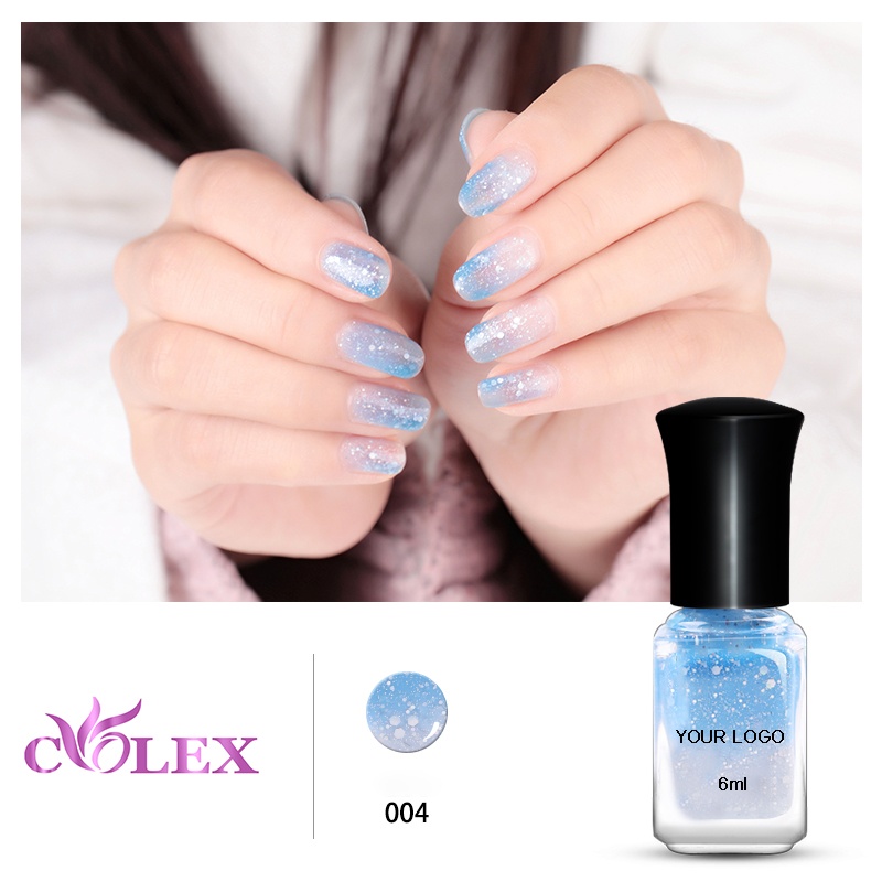 Temperature change color nails polish