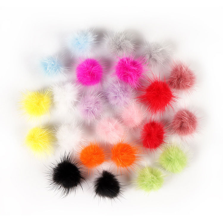24 Pieces Nail Pom Fluffy Ball