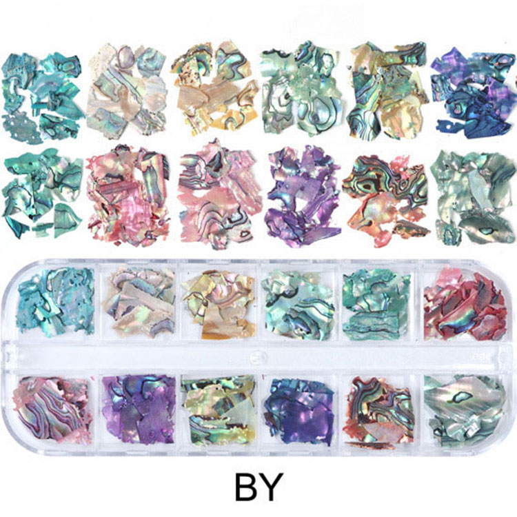 3d Abalone Shell Irregular Nail Art Decorations