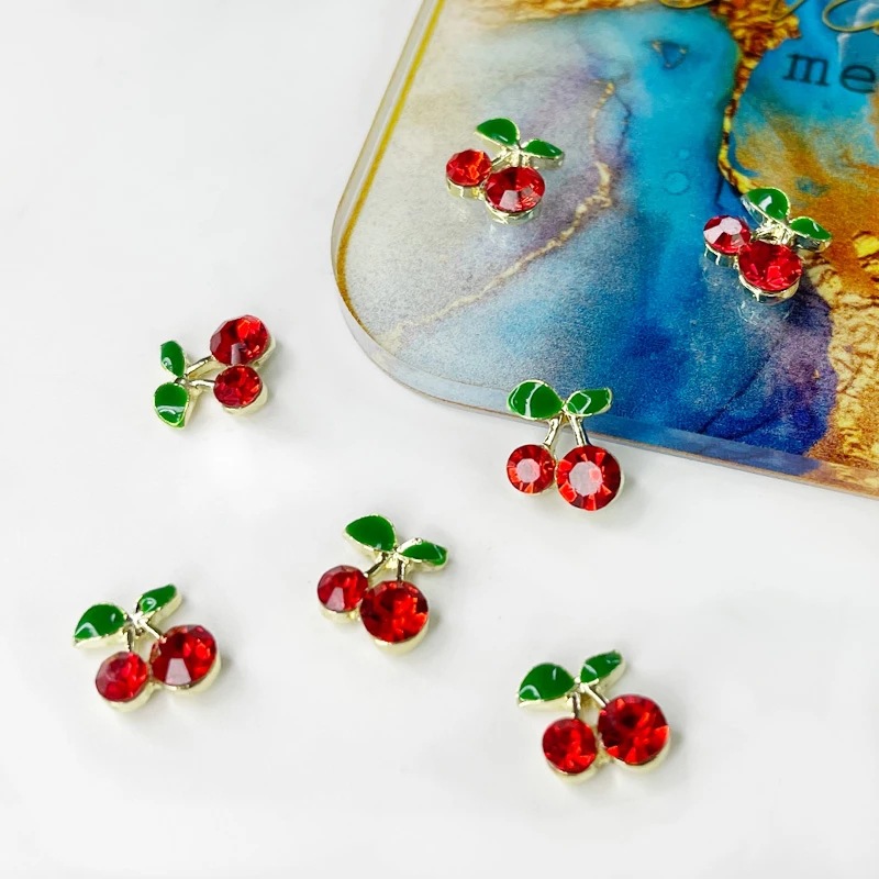 Cherry nail charms