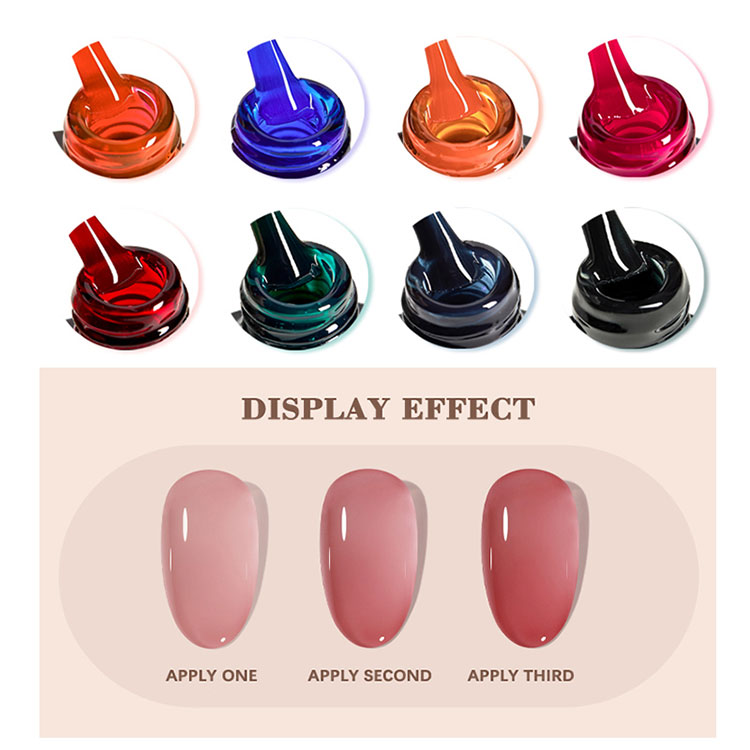 Three Layer Different Effect Ice Jelly Gel Polish