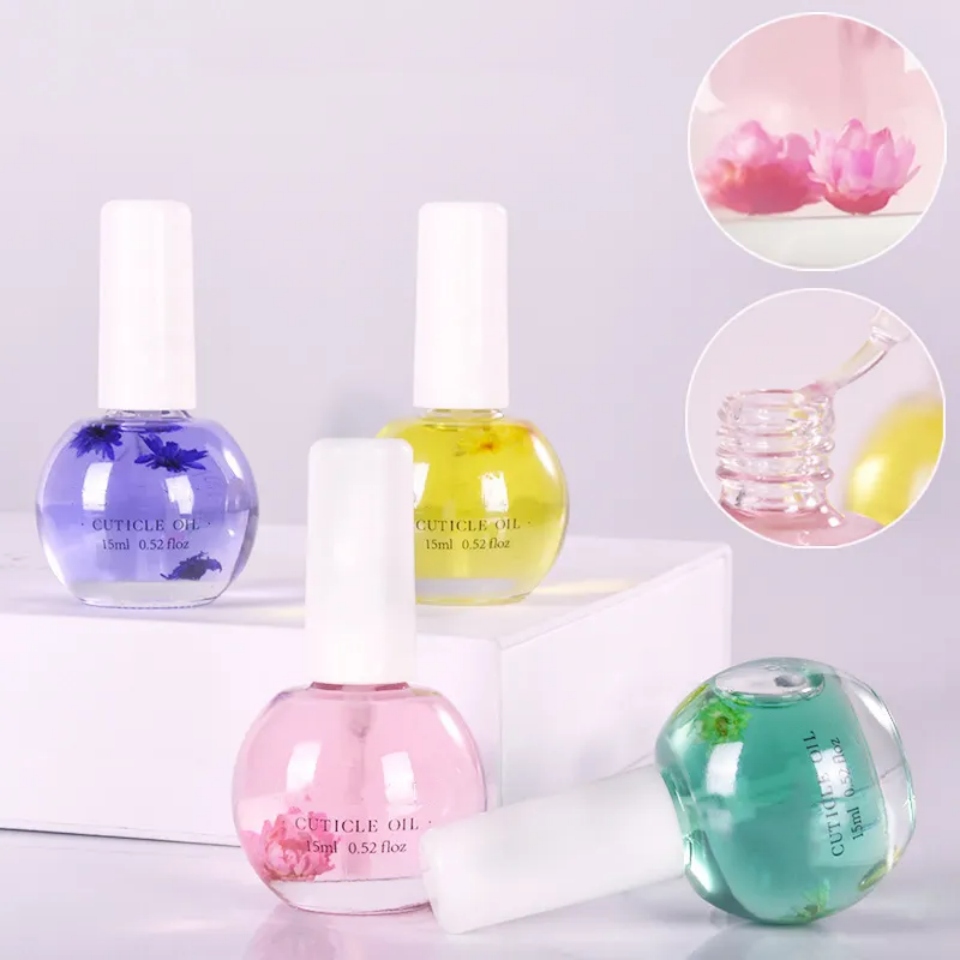 Nail Cuticle Oil For Nail Care With Dried Flower