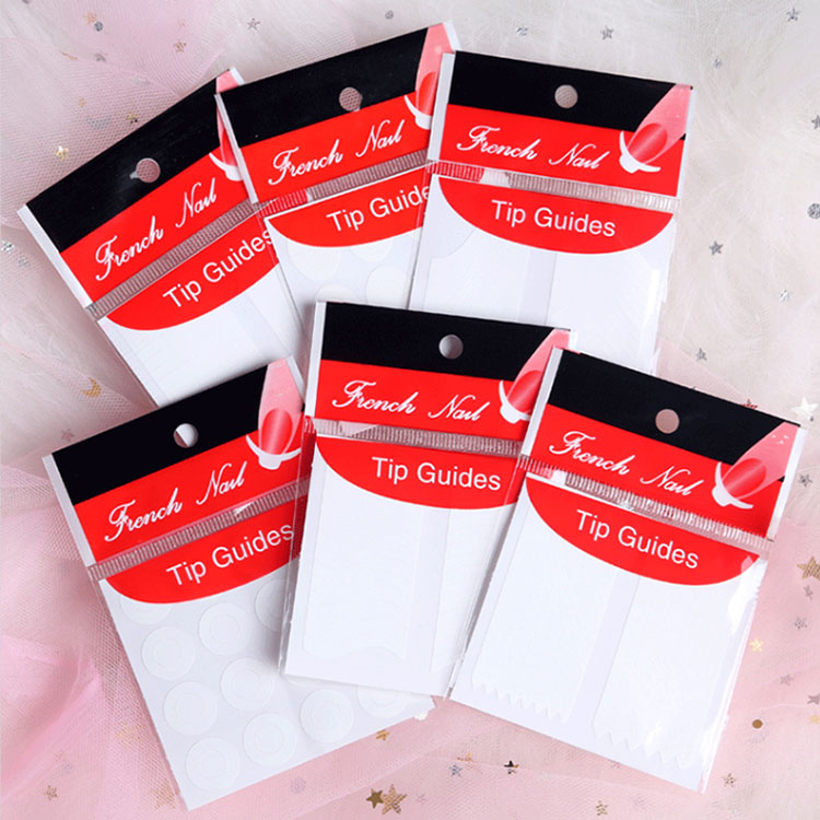 Europe French Nail Sticker White False Nail Art Decal Tips