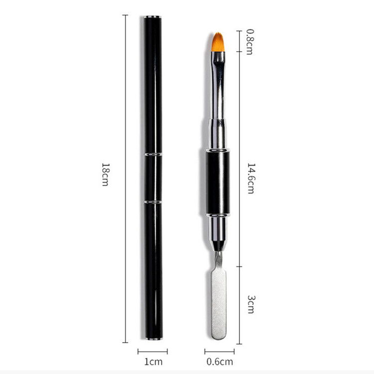 Dual-Ended Poly gel Nail Brush