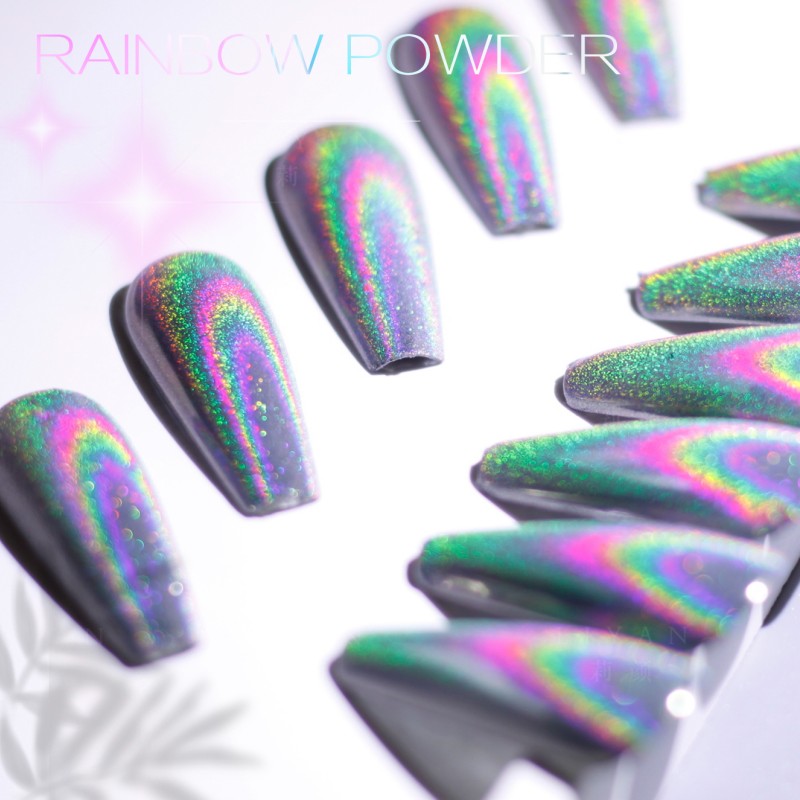Rainbow Mirror Nail Powder