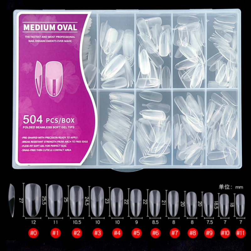 Half Matte Nail Tips