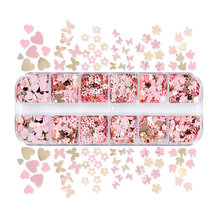Flowers Nail Glitter Sequins