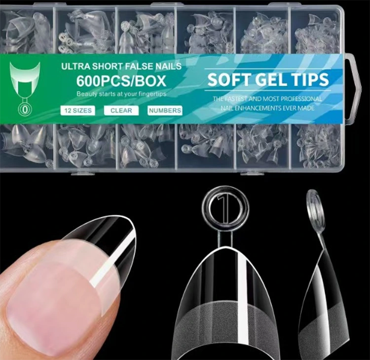 Ultra Short Soft Gel Tips – 600PCS