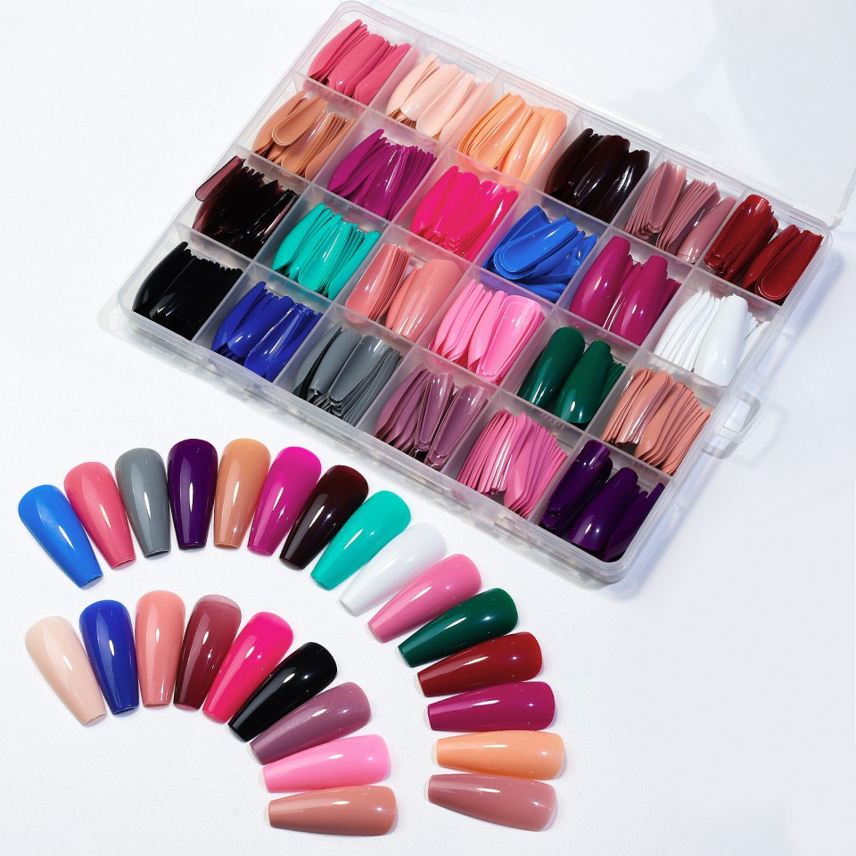 colorful false nail tips