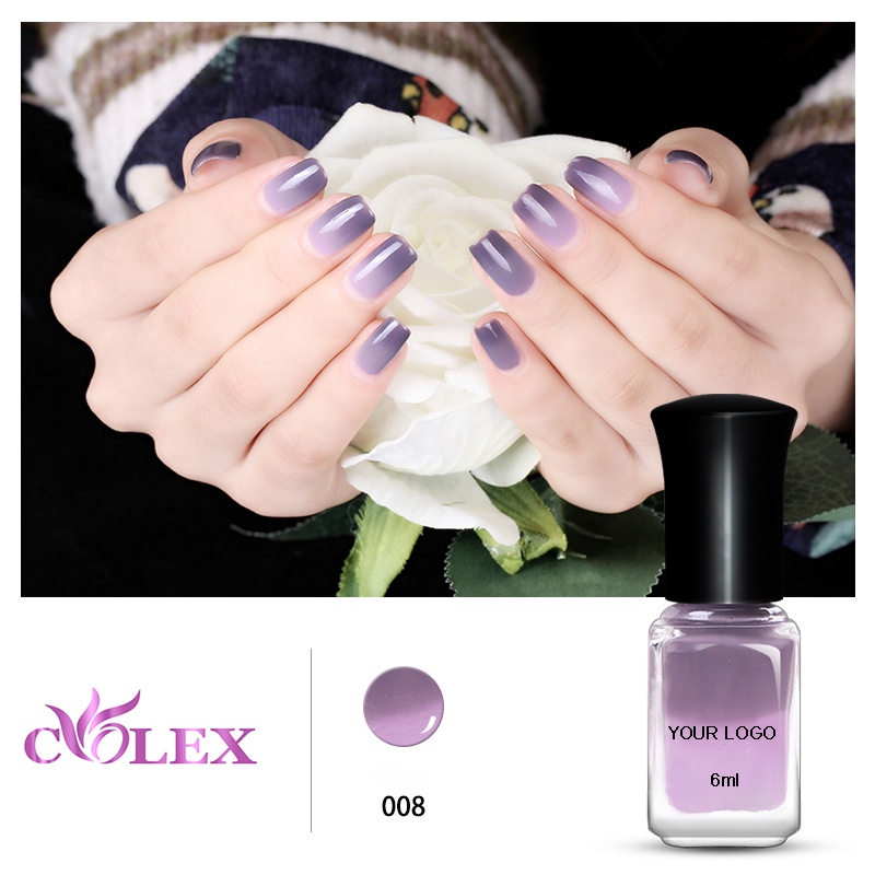Temperature change color nails polish
