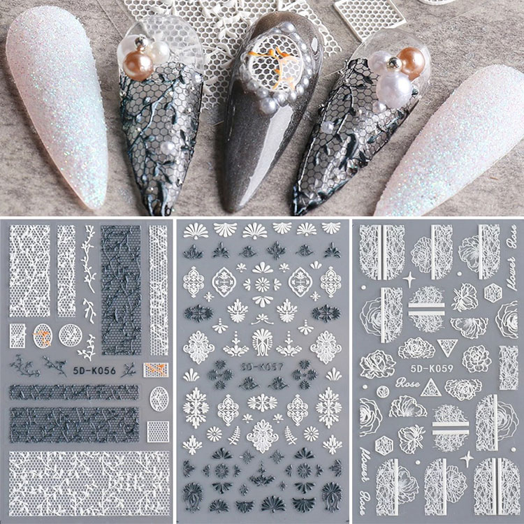 5d Stereoscopic Embossed Flowers