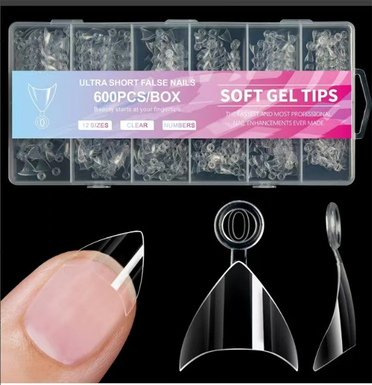 Ultra Short Soft Gel Tips – 600PCS