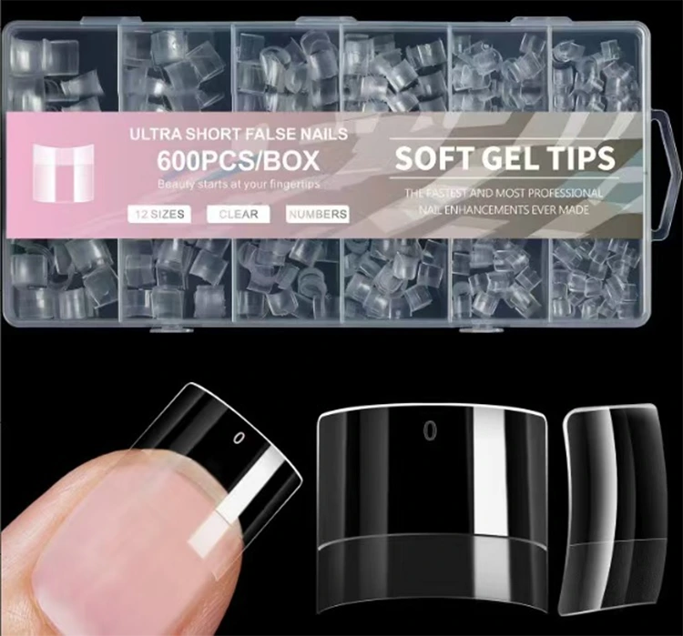 Ultra Short Soft Gel Tips – 600PCS