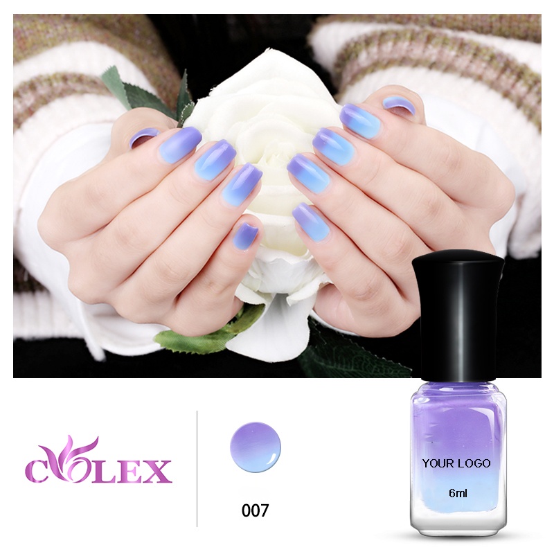 Temperature change color nails polish