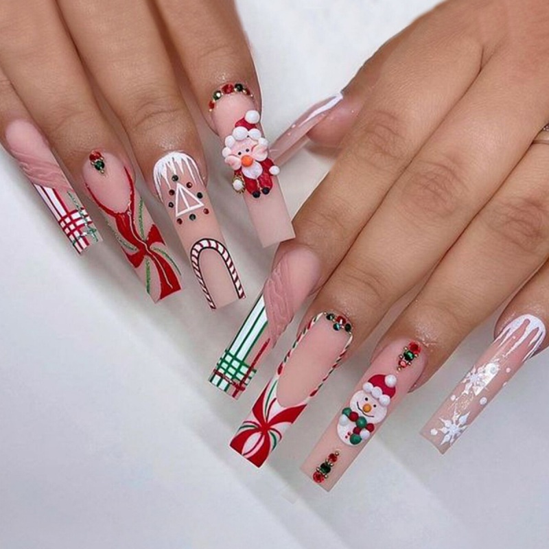 Christmas Artificial Fingernail