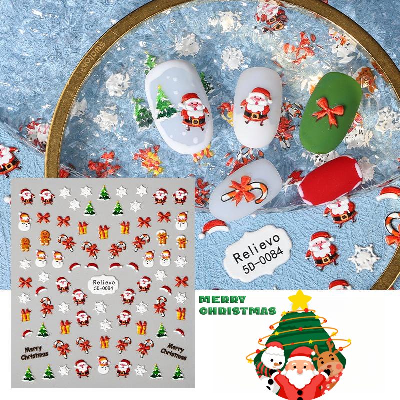 Christmas Nail Art Stickers Decals