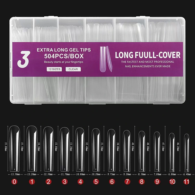 Extra Long Gel Tips – 504PCS