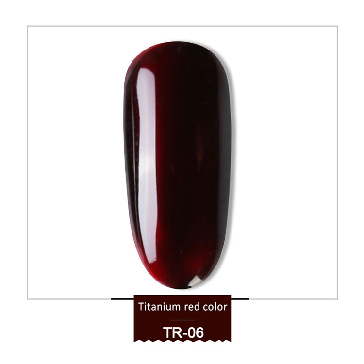 Mirror Effect Titanium Red Uv Gel Polish