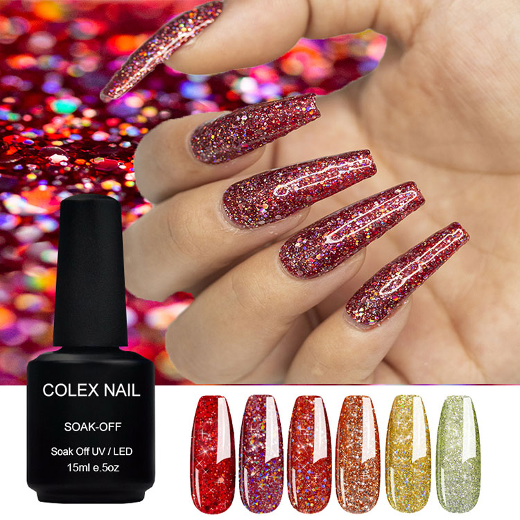 Creative Multi-color Glitter Gel Polish