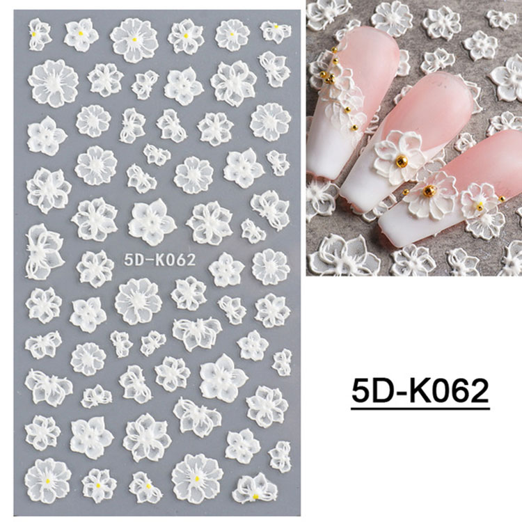 5d Stereoscopic Embossed Flowers