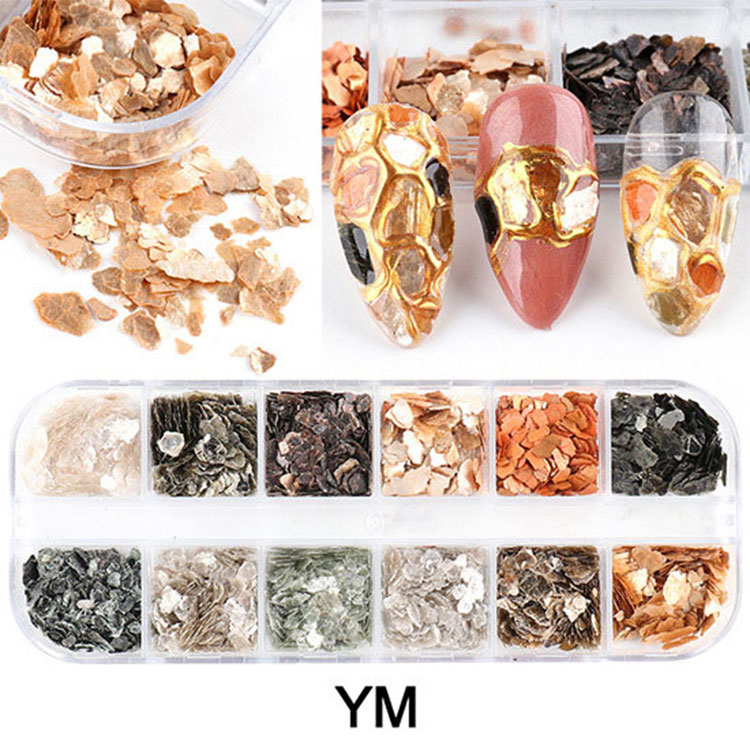 3d Abalone Shell Irregular Nail Art Decorations