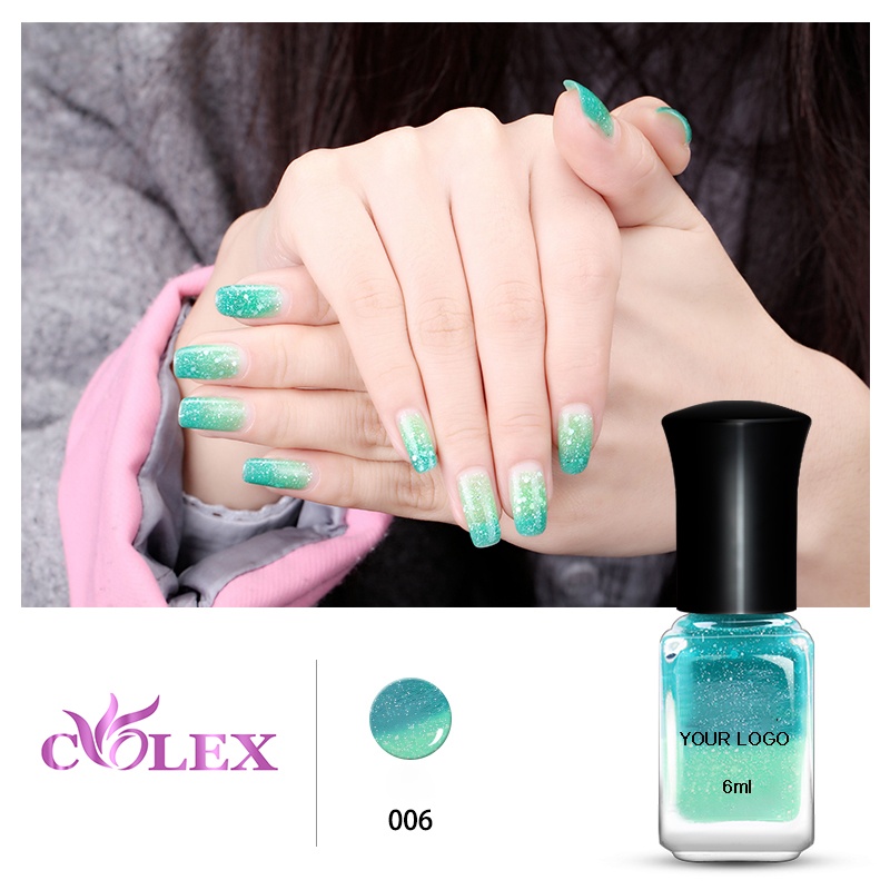 Temperature change color nails polish