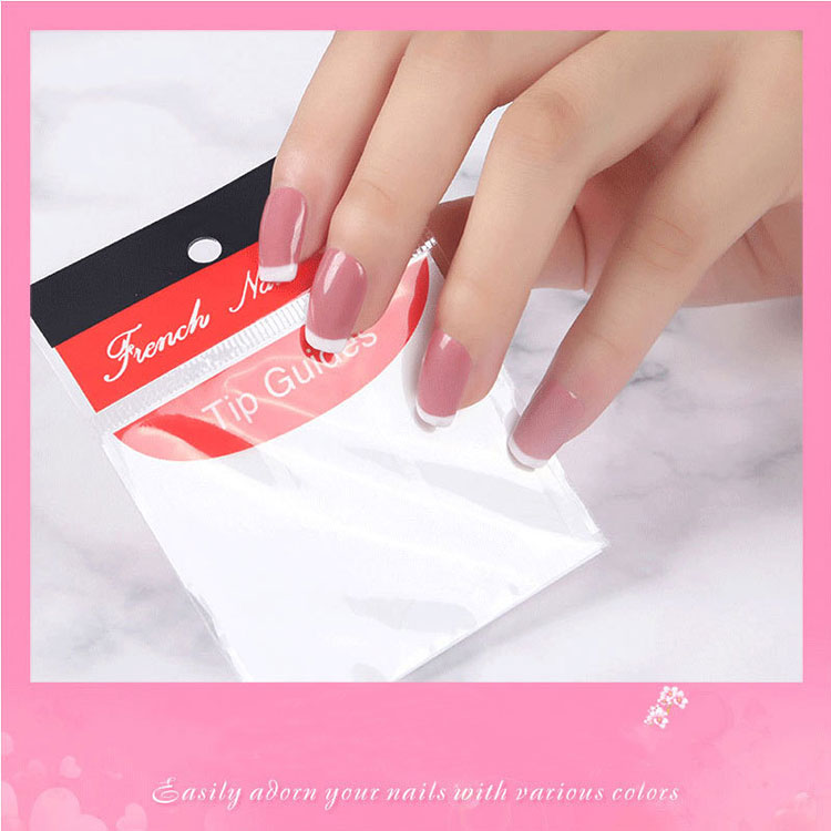 Europe French Nail Sticker White False Nail Art Decal Tips