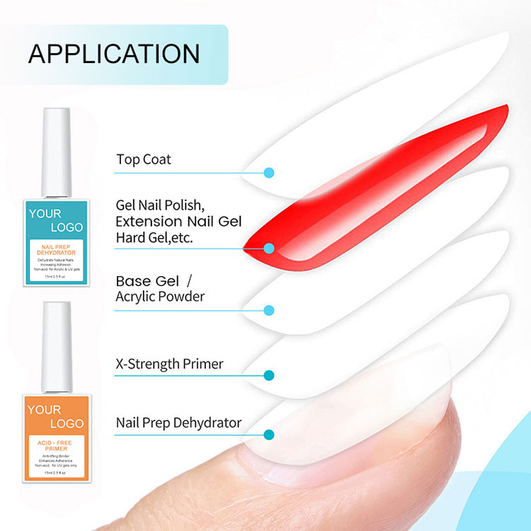 Nail Dehydrator and acid-free Nail Primer