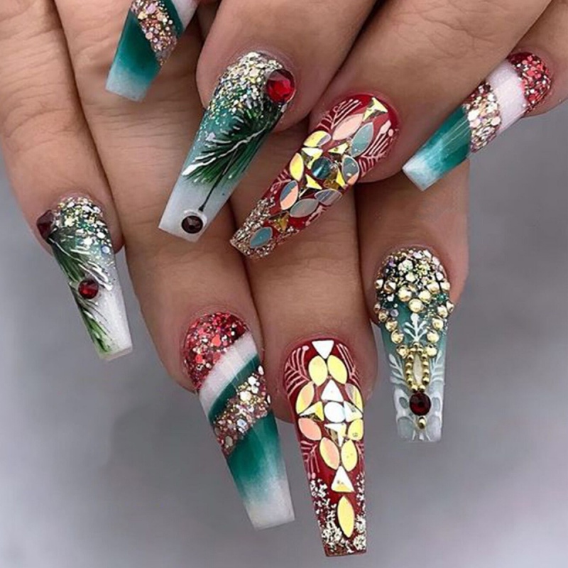 Christmas Artificial Fingernail