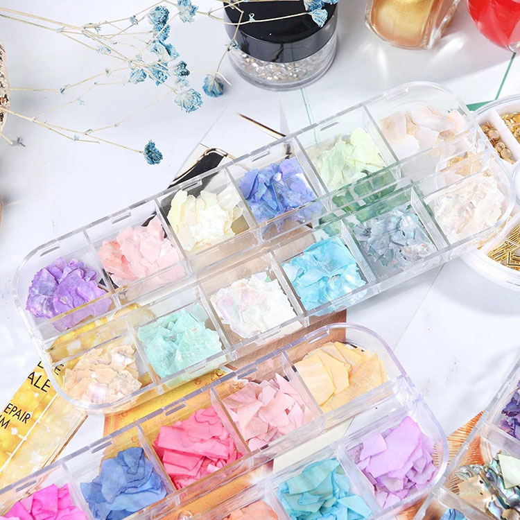 3d Abalone Shell Irregular Nail Art Decorations