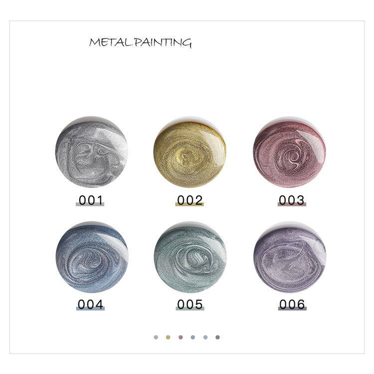 Shiny Color Mirrored Metallic Gel Polish