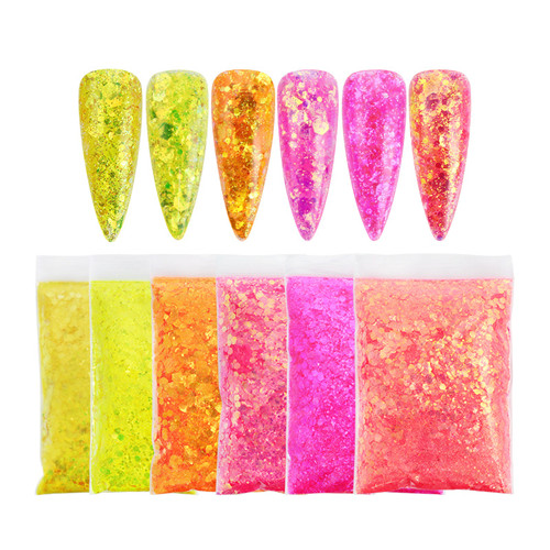 Sequins Nail Powder Glitter Diy Nail Decoration For Nail Salon