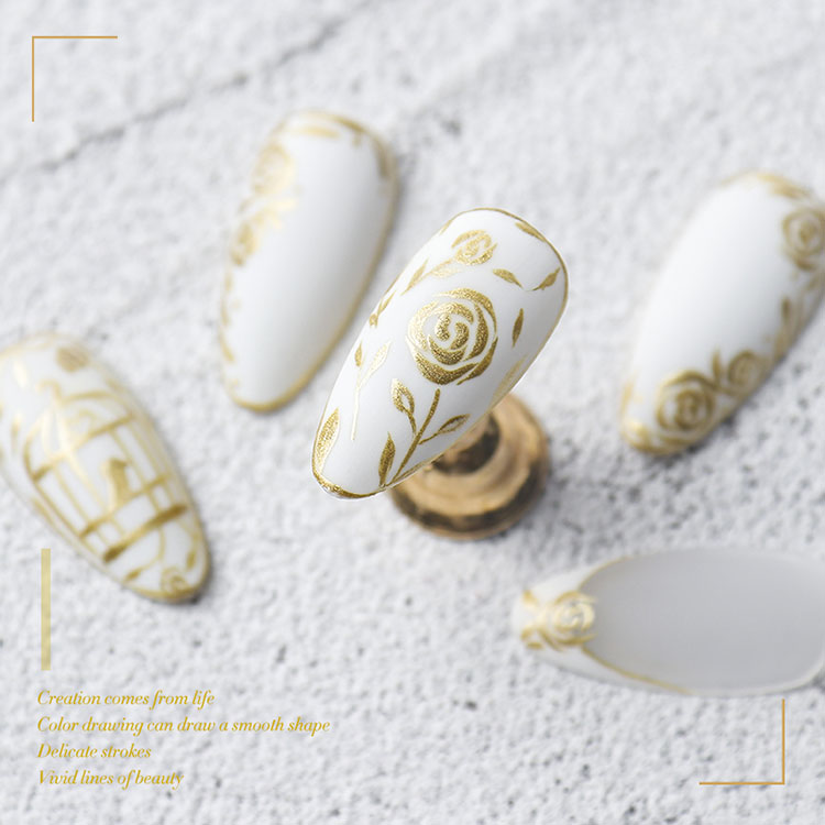 3D Carving Painting Metallic Gel Polish