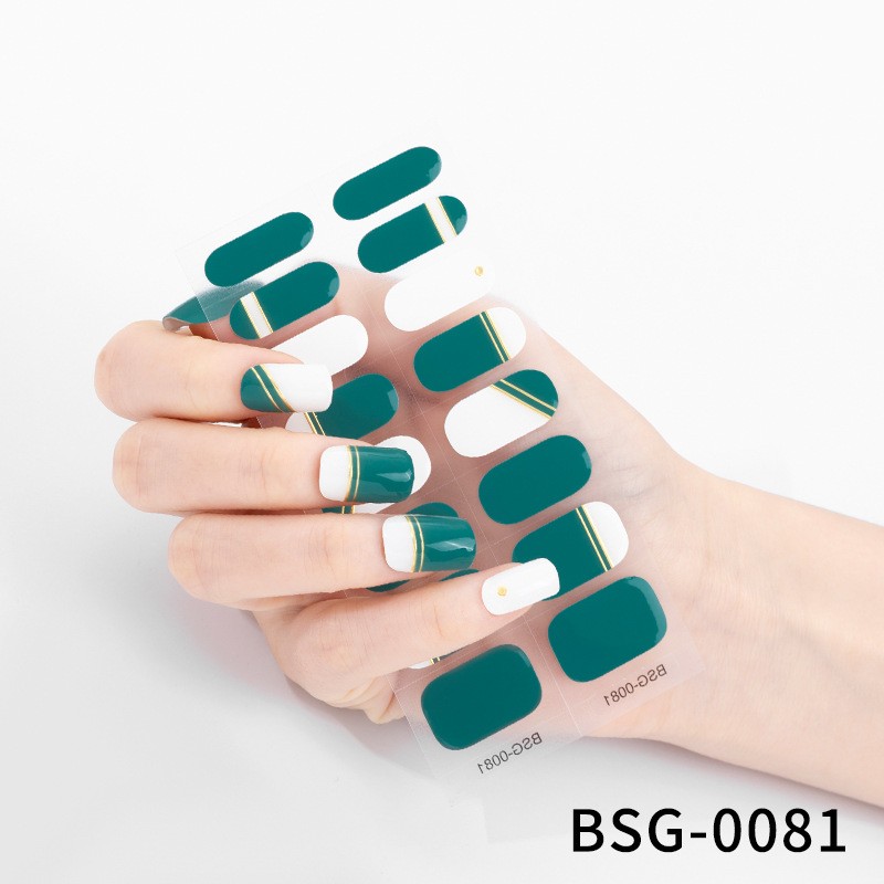 Semicured Nail Wrap