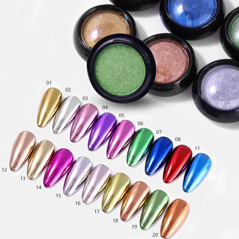 Holographic Chrome Mirror Nail Powder