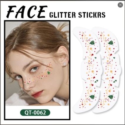 Face Glitter Sticker1