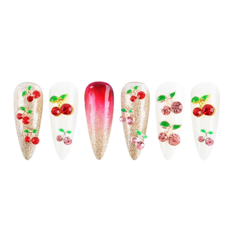 Cherry nail charms
