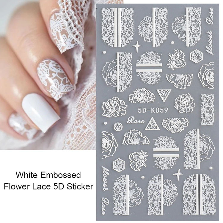 5d Stereoscopic Embossed Flowers