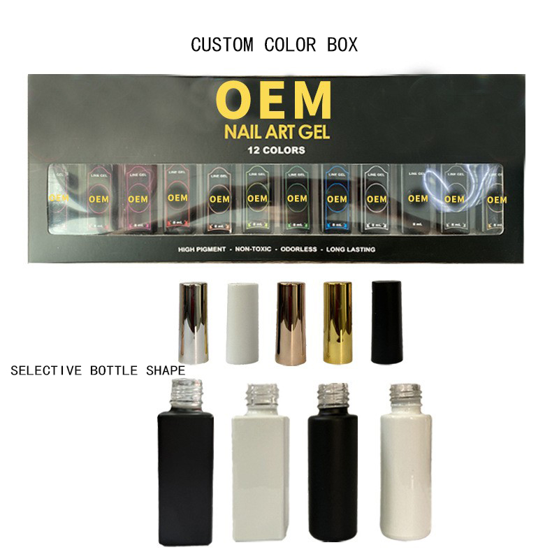 Metallic Gel Liner Nail Art Set