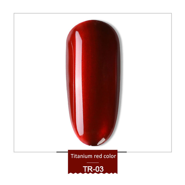 Mirror Effect Titanium Red Uv Gel Polish