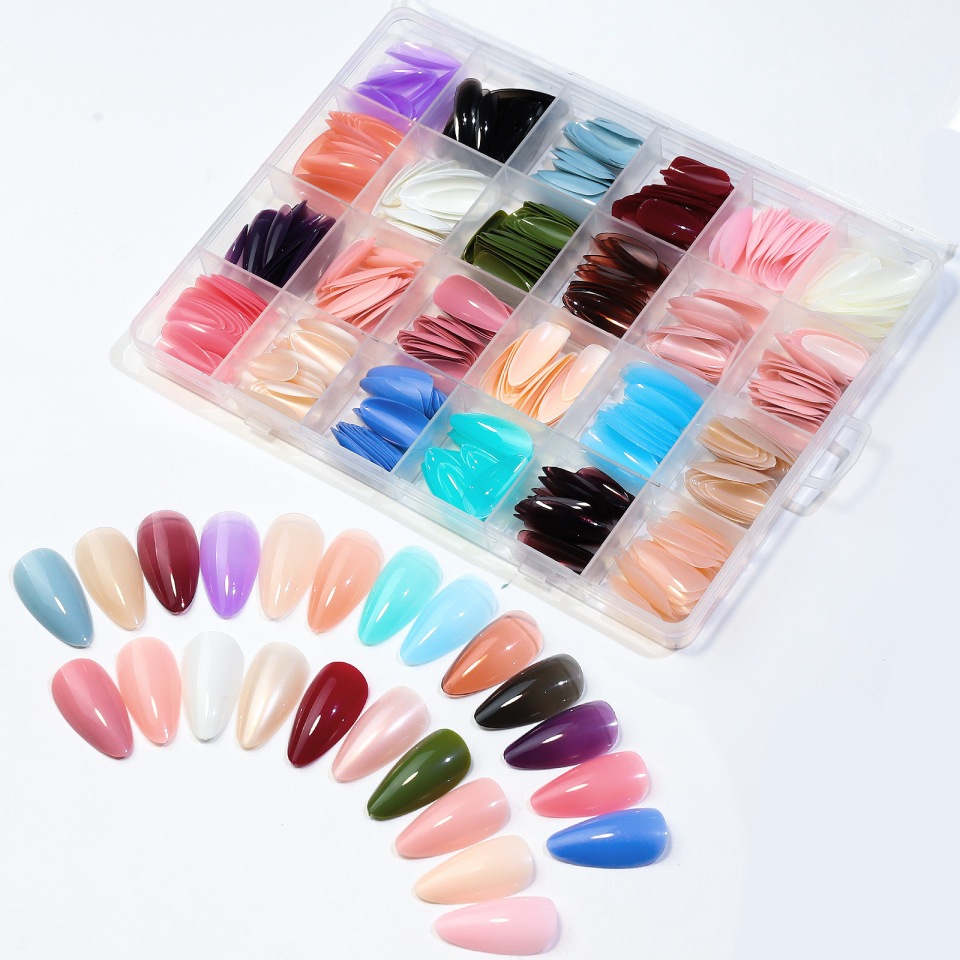 colorful false nail tips