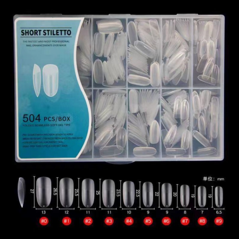 Half Matte Nail Tips