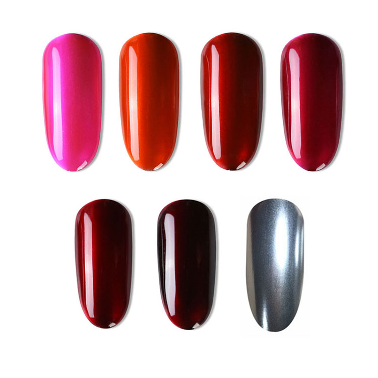 Mirror Effect Titanium Red Uv Gel Polish