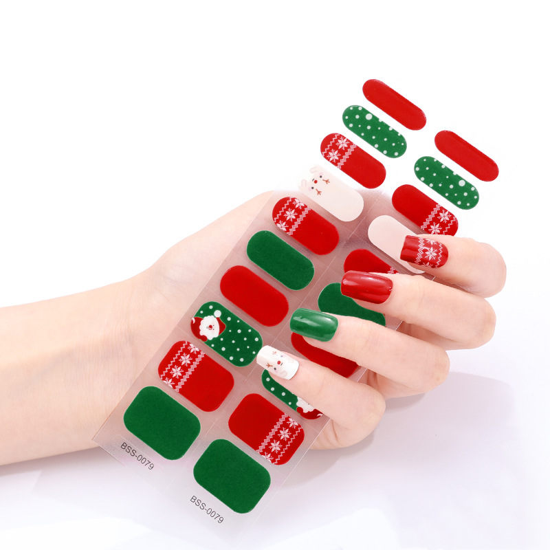 Christmas nail wraps