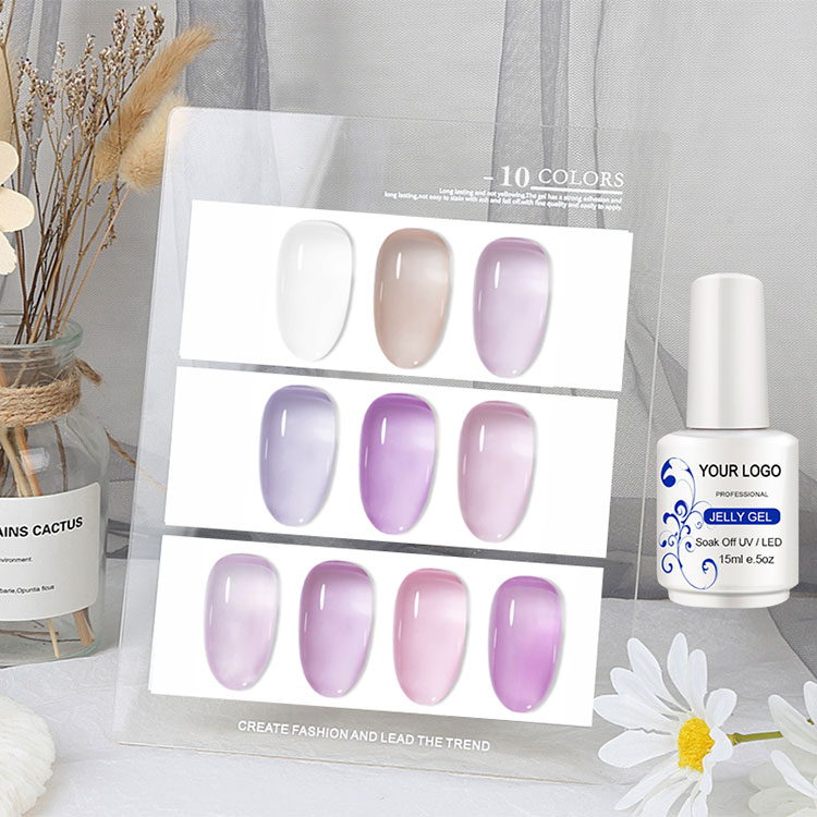 Long Lasting Translucent Ice Jelly Gel Polish