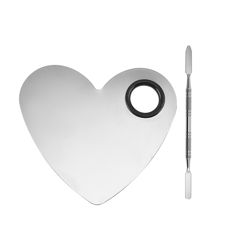 Best Price Stainless Steel Metal Nail-art Cosmetic Artist Mixing Palette